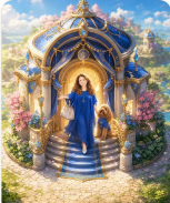 青とゴールドに彩られたキャラポータル