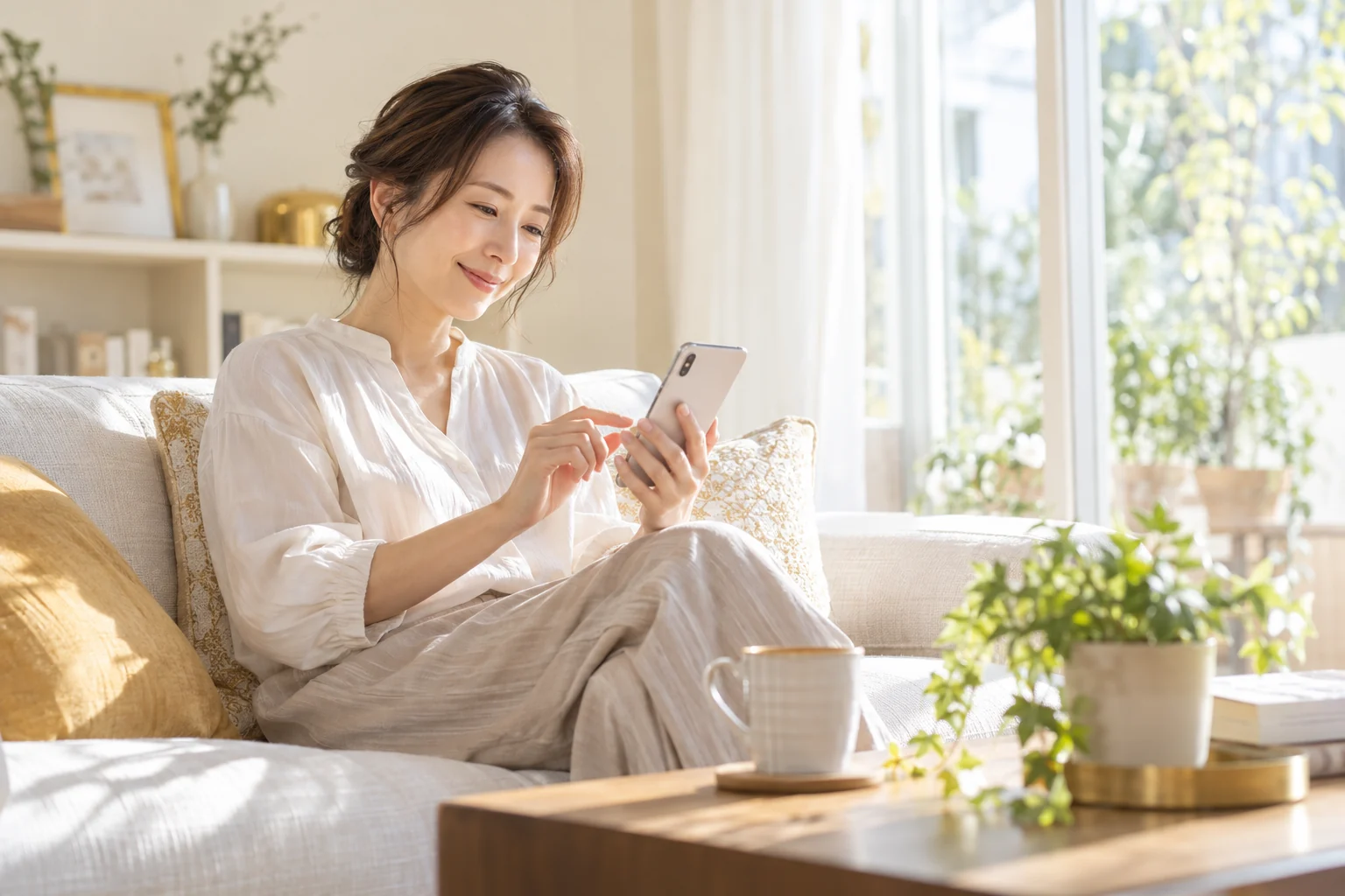 SUNIVA Phone。利用シーンのイメージ