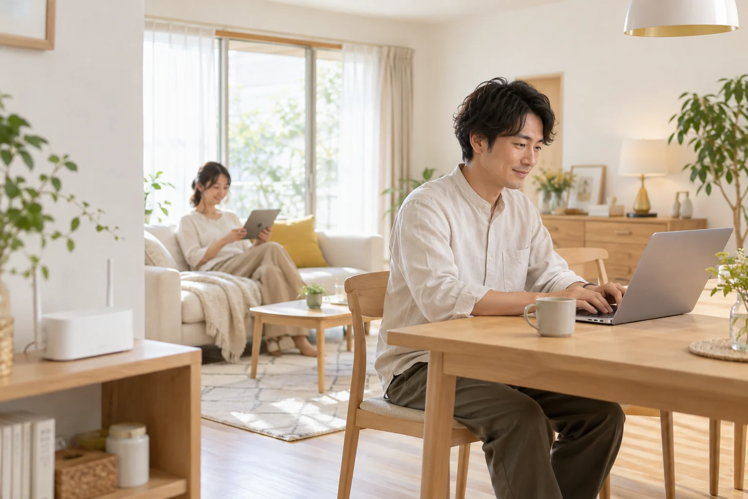 Wi-Fi・インターネット。利用シーンのイメージ